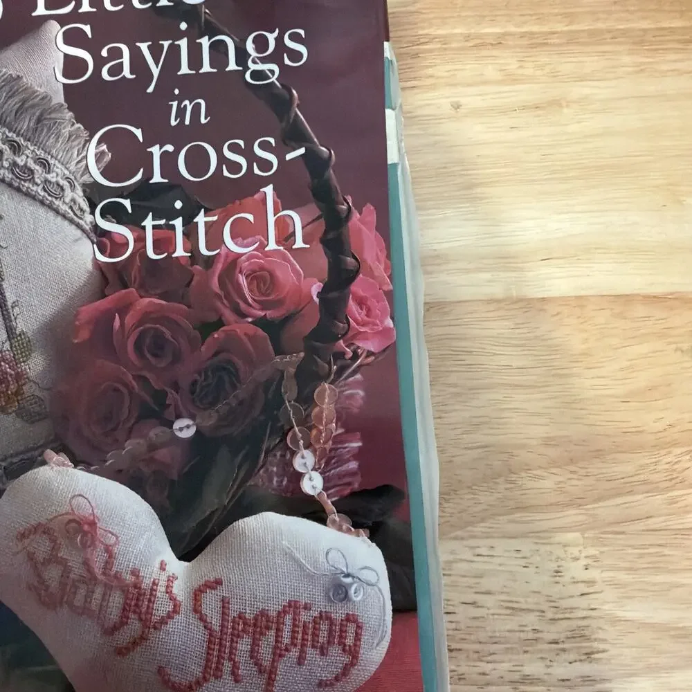 555 Little Sayings In Cross Stitch Hardbound Book by Marie Barber
